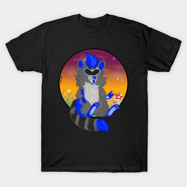 Blue raccoon T-Shirt by Kennedy96